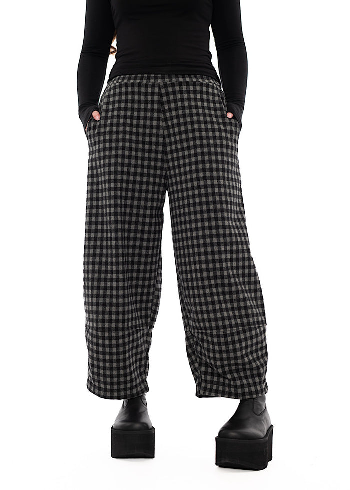 LARGE-CHECK RIMA JQ TROUSER