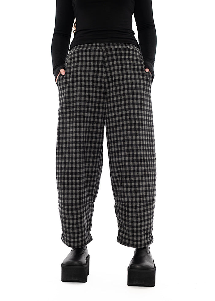 LARGE-CHECK RIMA JQ TROUSER