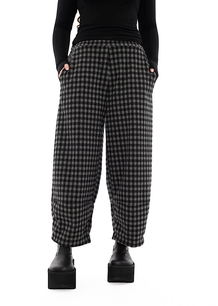 LARGE-CHECK RIMA JQ TROUSER