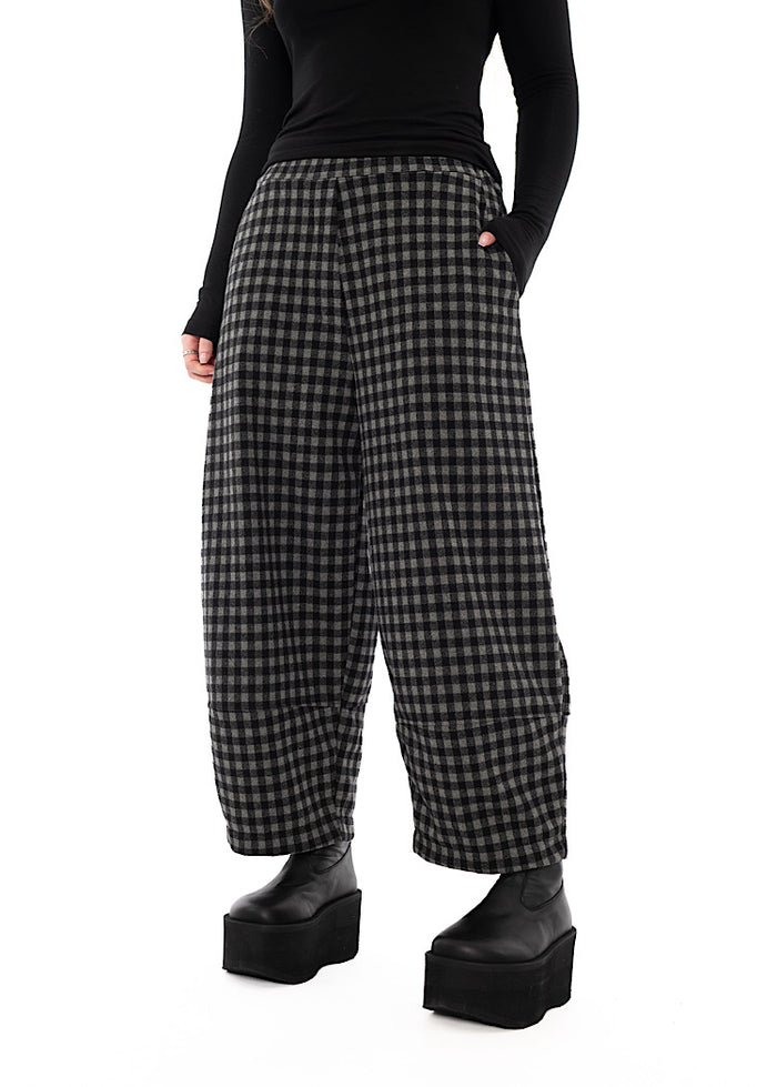 LARGE-CHECK RIMA JQ TROUSER