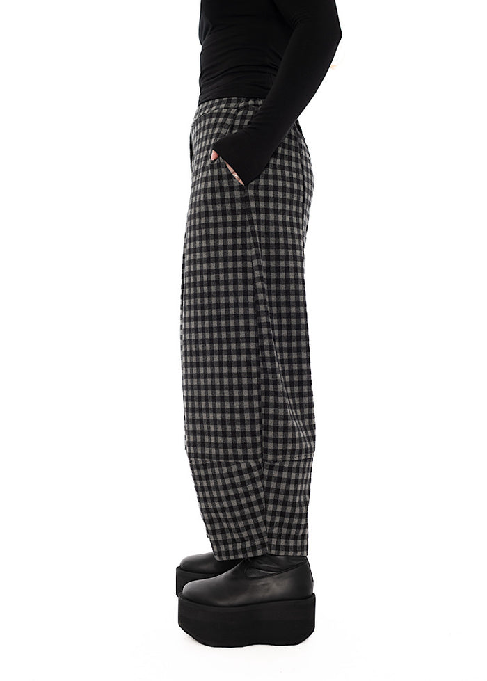 LARGE-CHECK RIMA JQ TROUSER