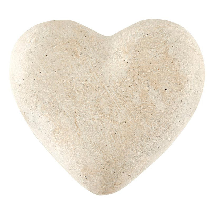 Large Paper-Mache Heart - Natural