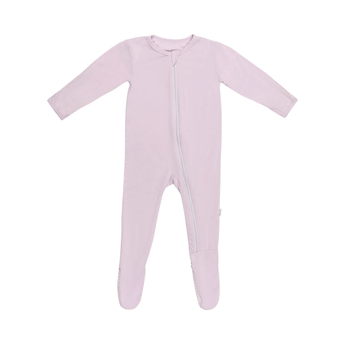 Lavender Zippered Footie
