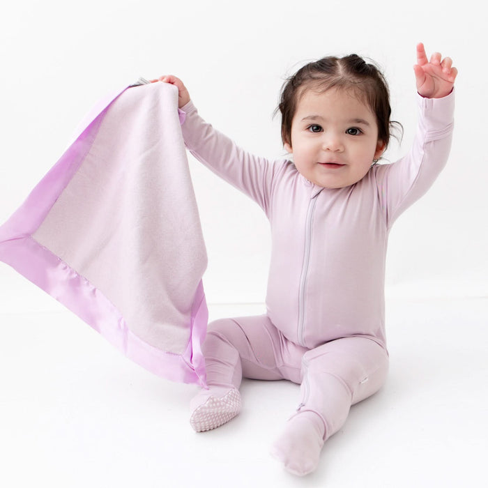 Lavender Zippered Footie