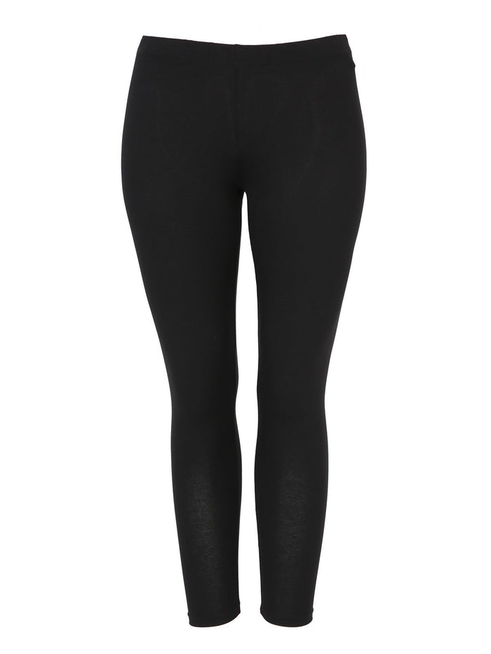 Leggings noirs basiques en viscose - Mat