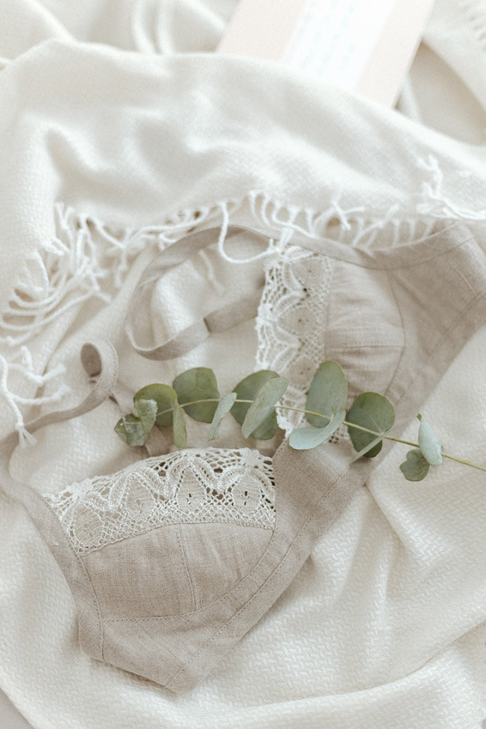 Linen Triangle Bra MEGAN