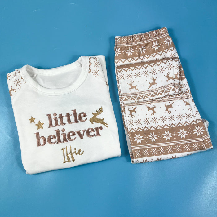 Little Believer Reindeer Pyjamas