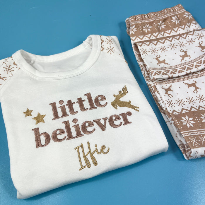 Little Believer Reindeer Pyjamas