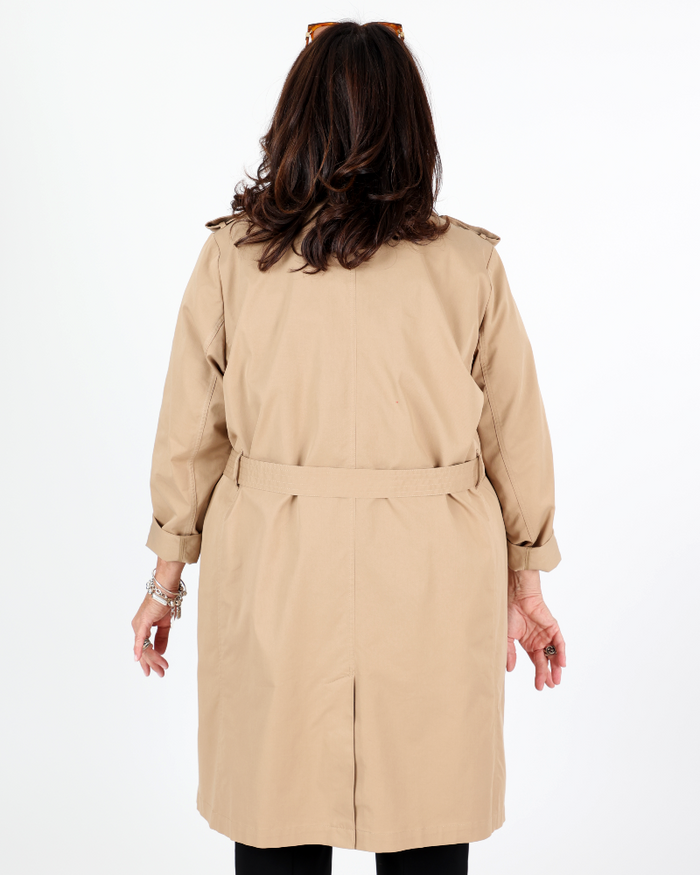 Long Light Camel Coat - Yesta