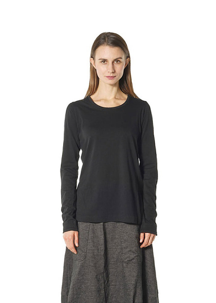LONG SLEEVE ESSENTIAL T-SHIRT *LAVA* (Shown in BLACK)