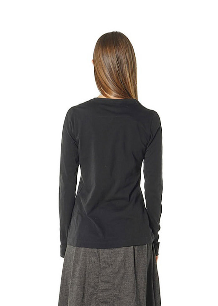 LONG SLEEVE ESSENTIAL T-SHIRT *LAVA* (Shown in BLACK)