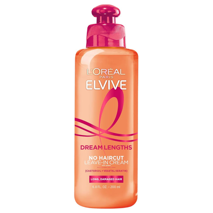 L'Oréal Paris Elvive Dream Lengths No Haircut Cream Leave-In Conditioner - 6.8 oz - 6 Pack