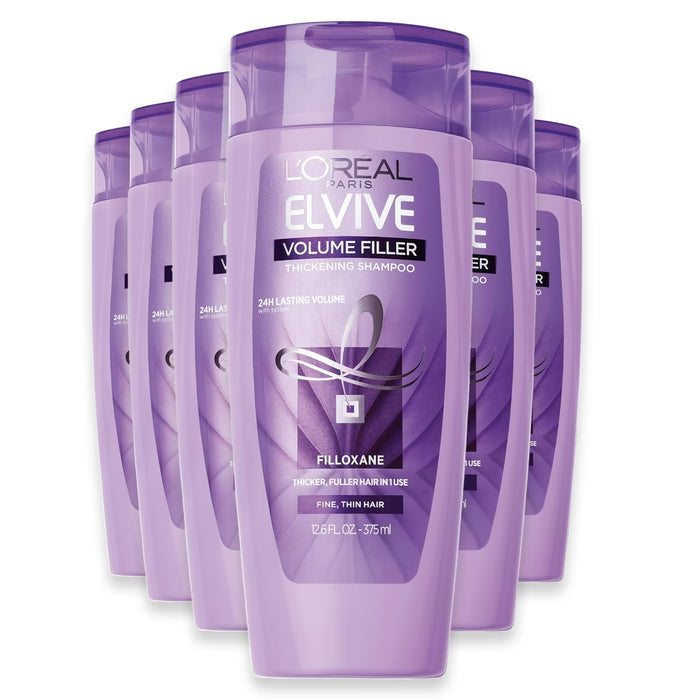 L'Oréal Paris Elvive Volume Filler Shampoo - 12.6 oz - 6 Pack