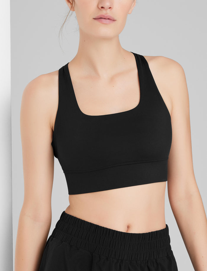 OLD::Low Impact Racerback Sports Bra::Black