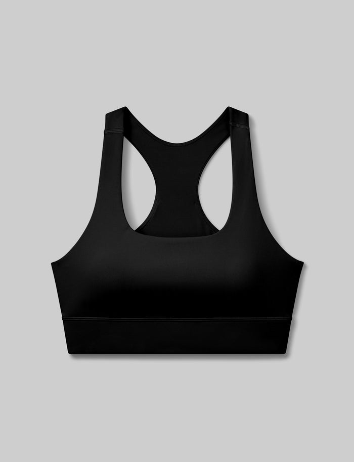 OLD::Low Impact Racerback Sports Bra::Black::Swatch