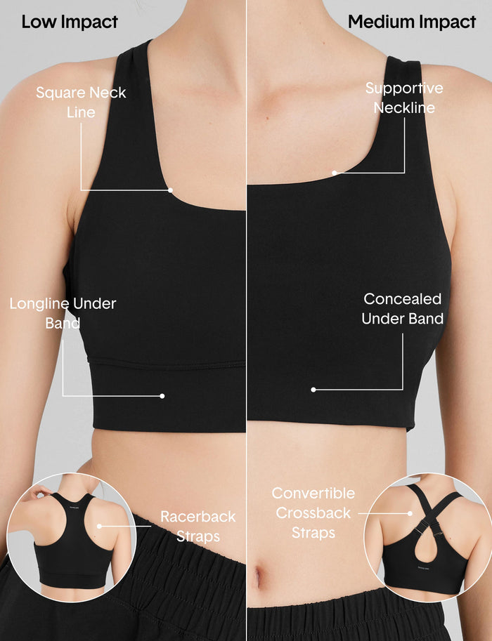 Low Impact Racerback Sports Bra::Cerulean