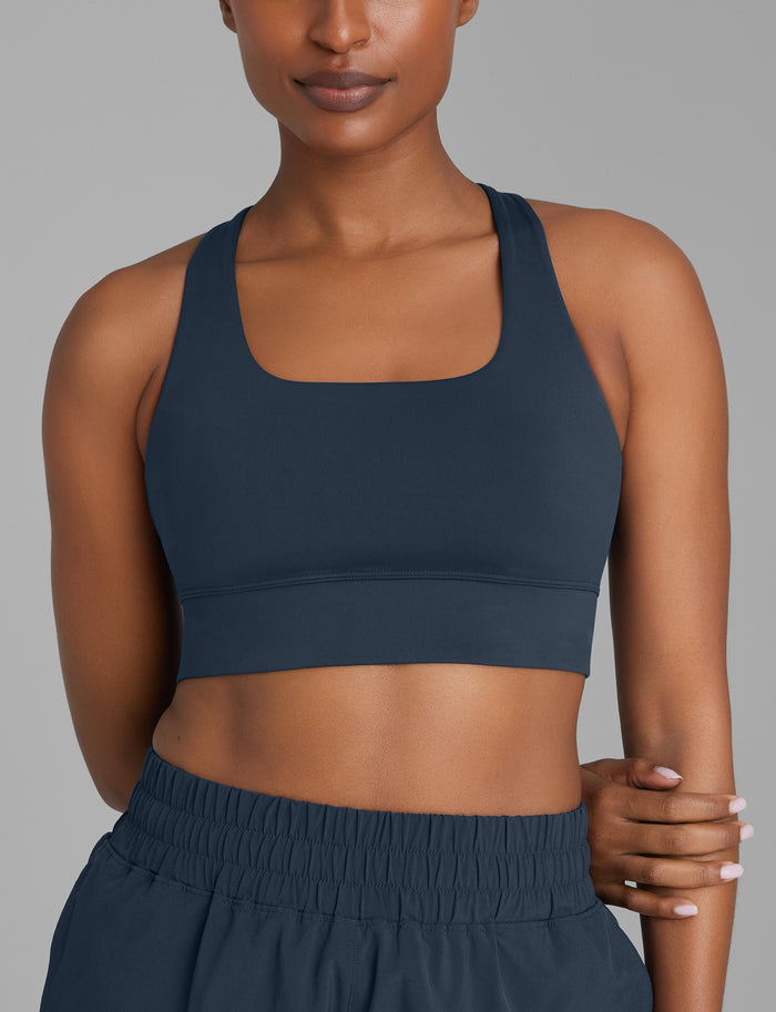OLD::Low Impact Racerback Sports Bra::Dress Blues