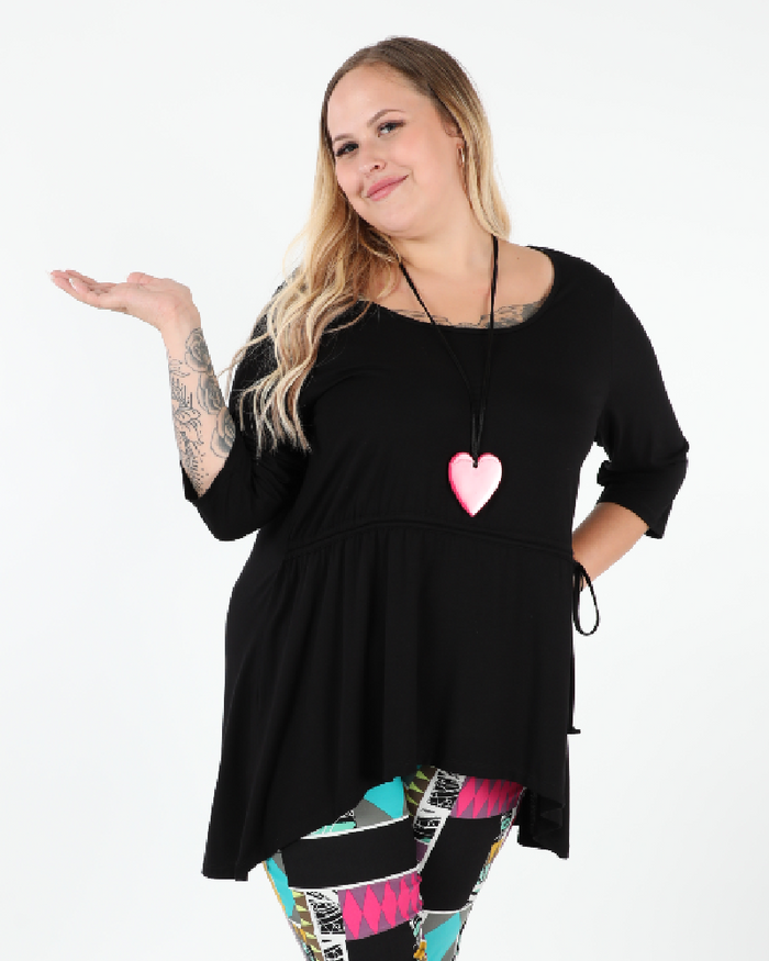 Luge Tunic Black - G!OZE