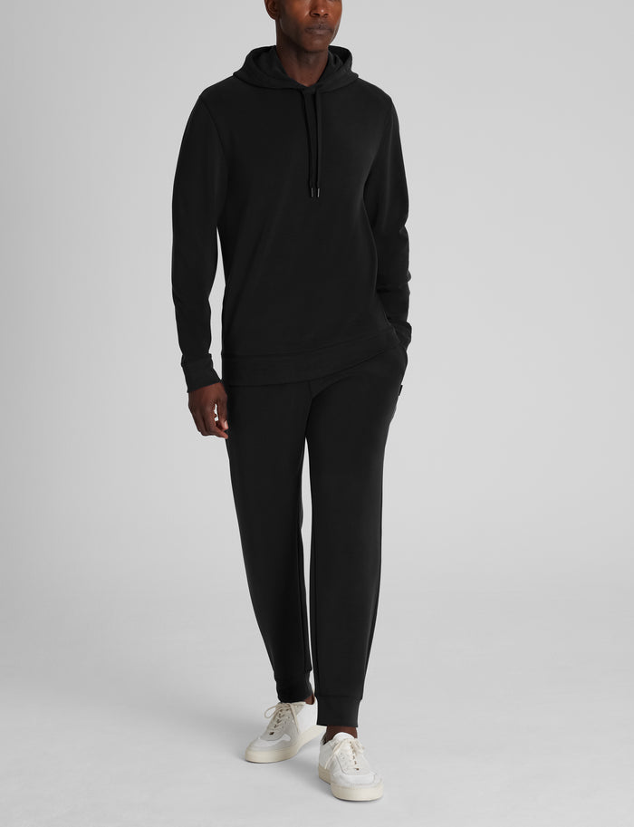 Luxe Traveler Knit Hoodie & Jogger Set::Black
