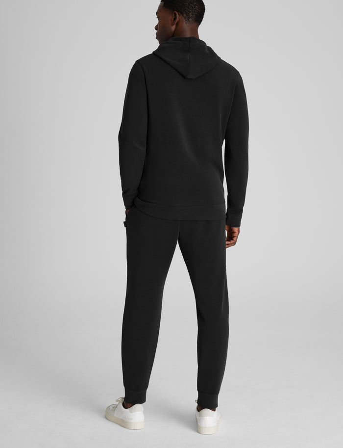 Luxe Traveler Knit Hoodie & Jogger Set::Black