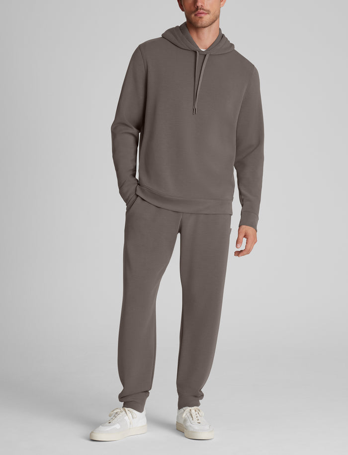 Luxe Traveler Knit Hoodie & Jogger Set::Falcon