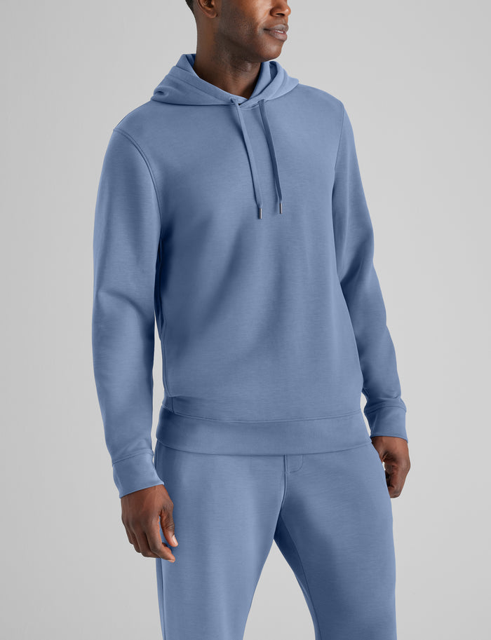 Luxe Traveler Knit Hoodie::Vintage Indigo