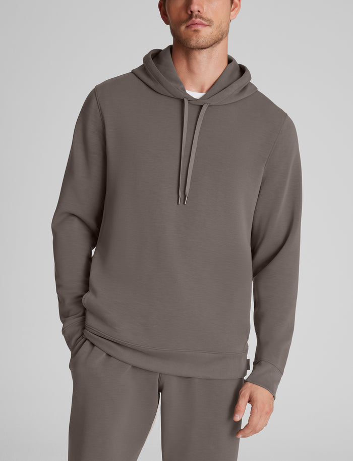 Luxe Traveler Knit Hoodie::Falcon