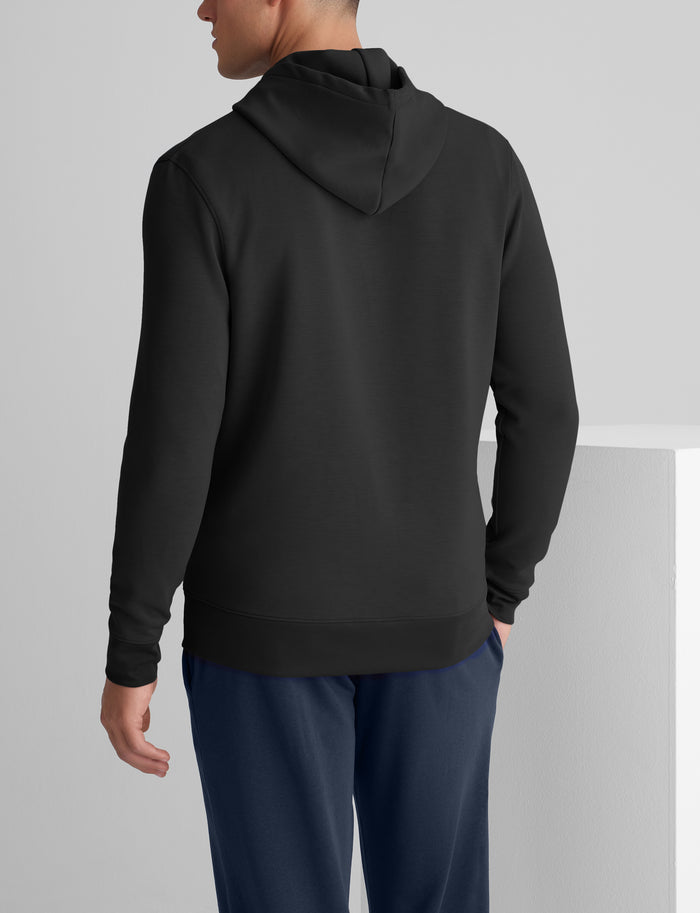 Luxe Traveler Knit Hoodie::Black