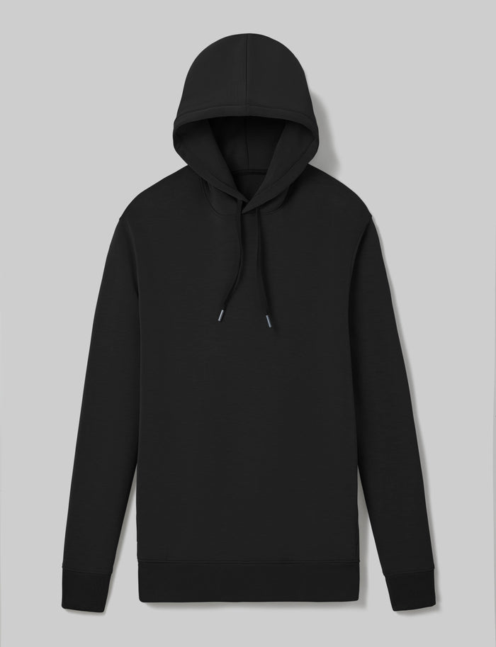 Luxe Traveler Knit Hoodie::Black::Swatch