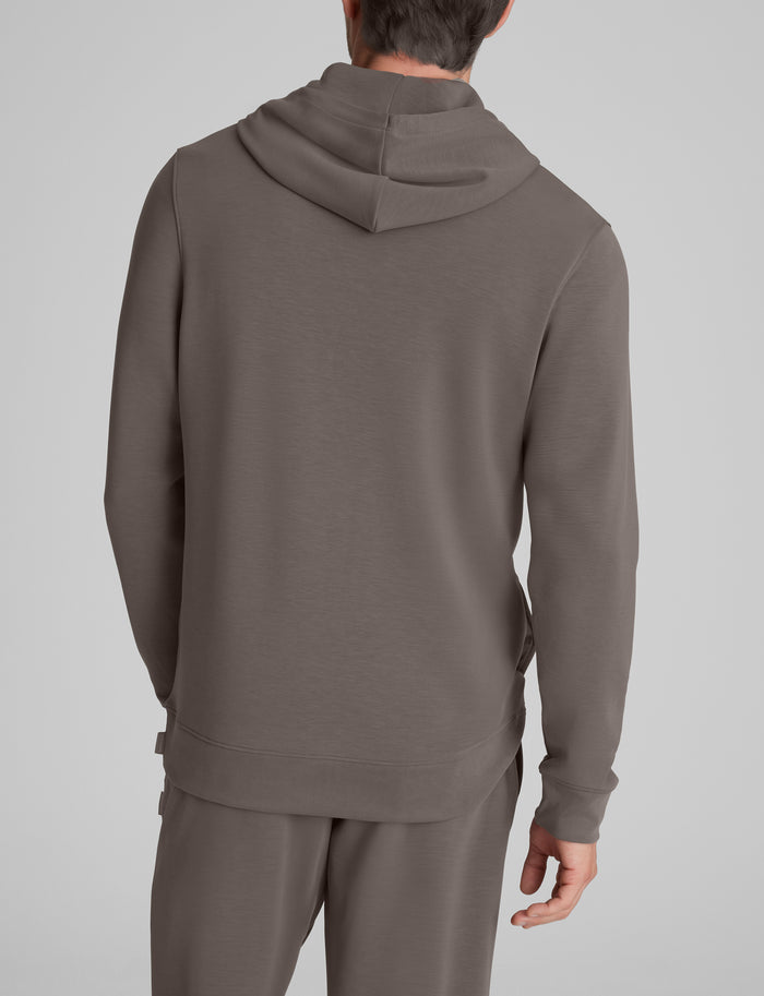 Luxe Traveler Knit Hoodie::Falcon