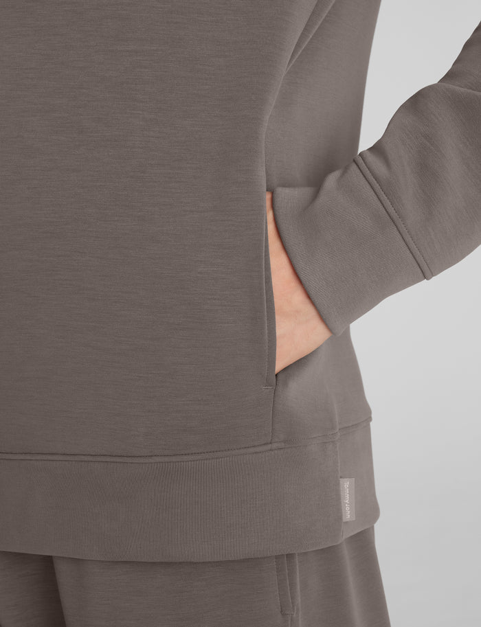 Luxe Traveler Knit Hoodie::Falcon