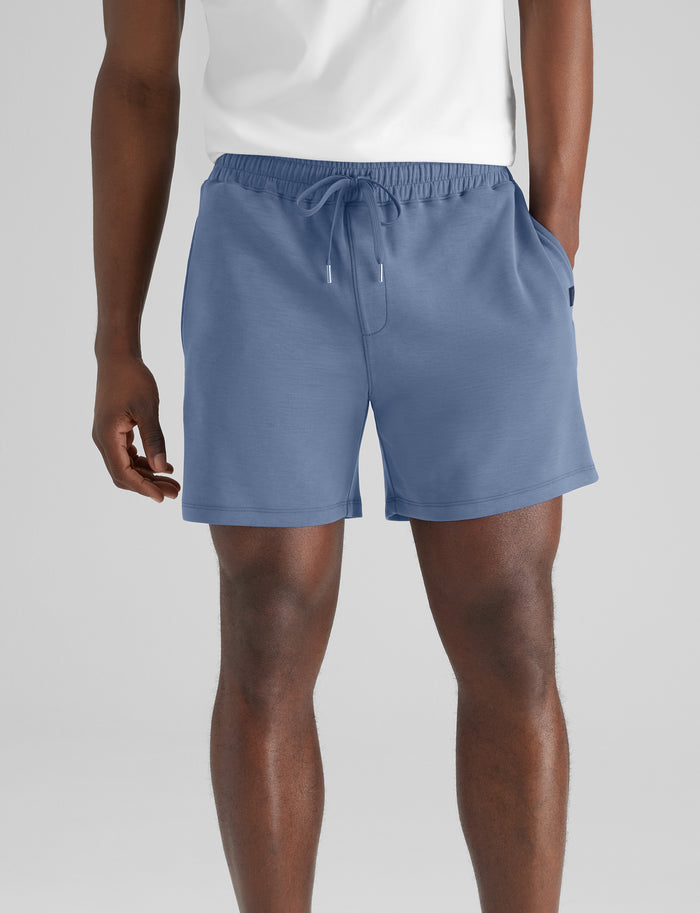 Luxe Traveler Knit Short::Vintage Indigo