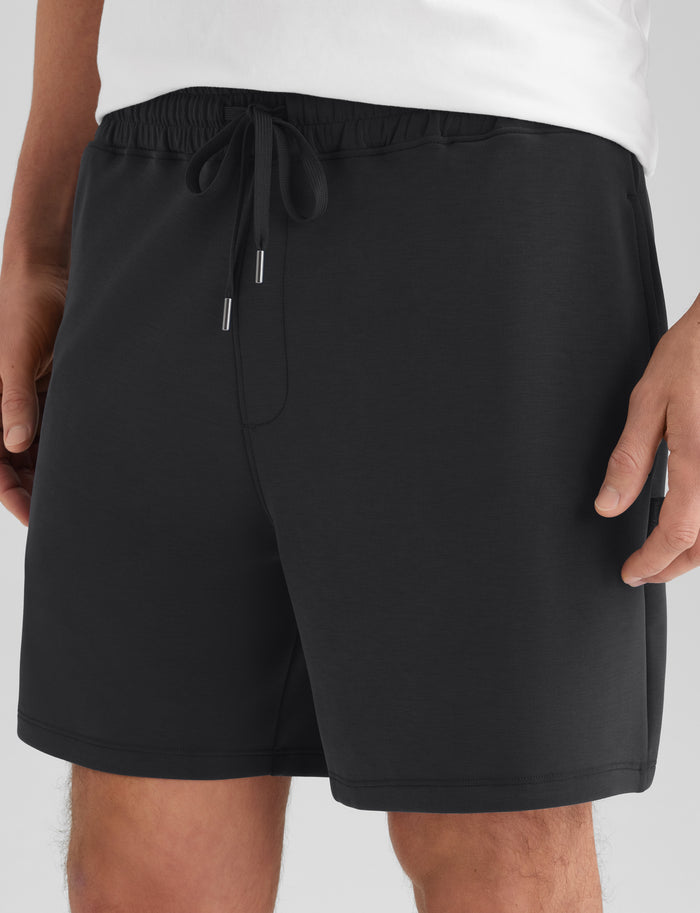 Luxe Traveler Knit Short::Black