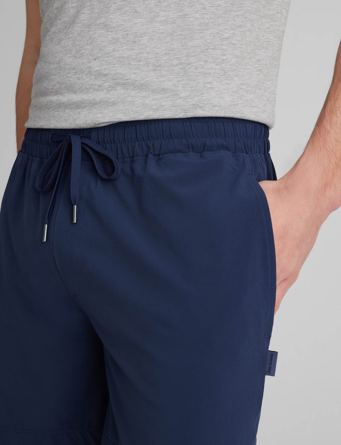 Luxe Traveler Woven Short::Dress Blues