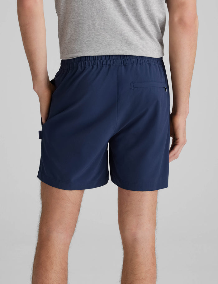 Luxe Traveler Woven Short::Dress Blues