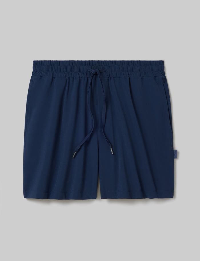 Luxe Traveler Woven Short::Dress Blues::Swatch