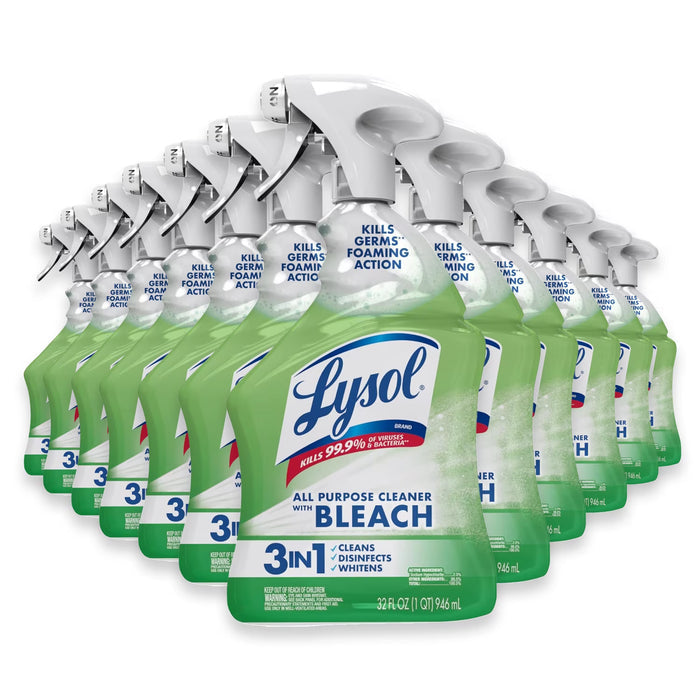 Lysol Multi-Purpose Cleaner with Bleach - 32 oz - 12 Pack