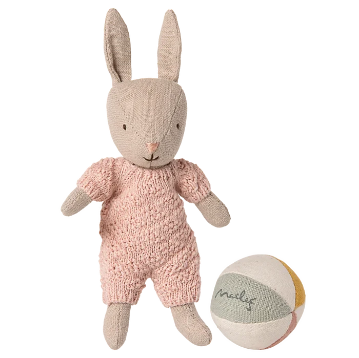 Maileg -  Rabbit Set, Micro - Sand - Rose