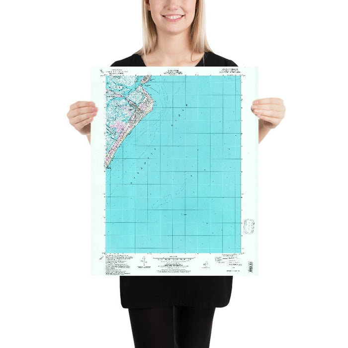 Map of Avalon, New Jersey by USGS, 1994 – Jersey Shore, Atlantic Ocean & Coastal Bays