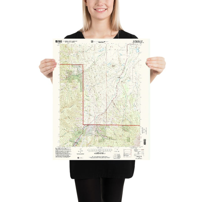 Map of Cuchara, Colorado by USGS, 1994 – Spanish Peaks, La Veta Pass & San Isabel National Forest