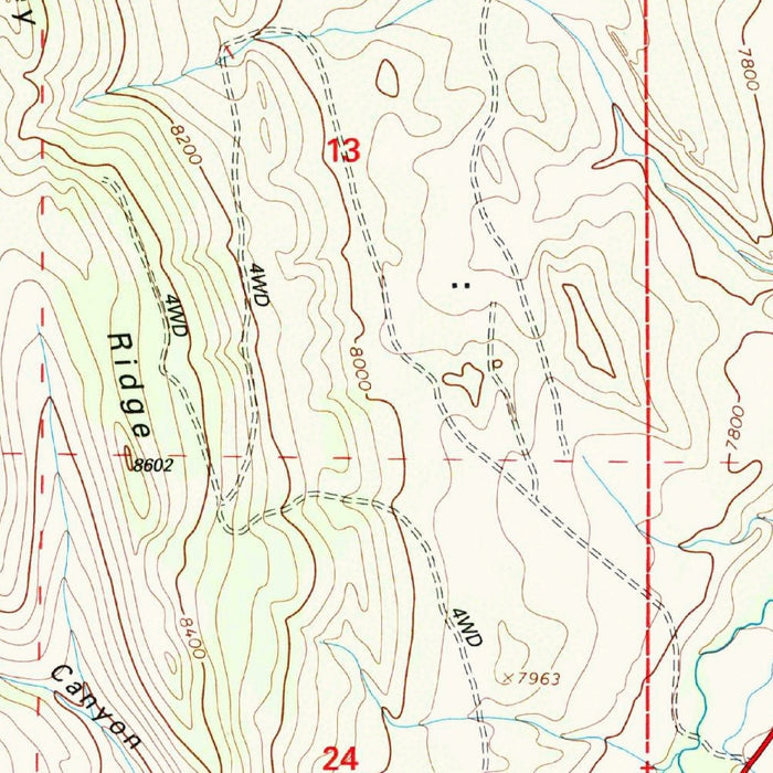 Map of Cuchara, Colorado by USGS, 1994 – Spanish Peaks, La Veta Pass & San Isabel National Forest