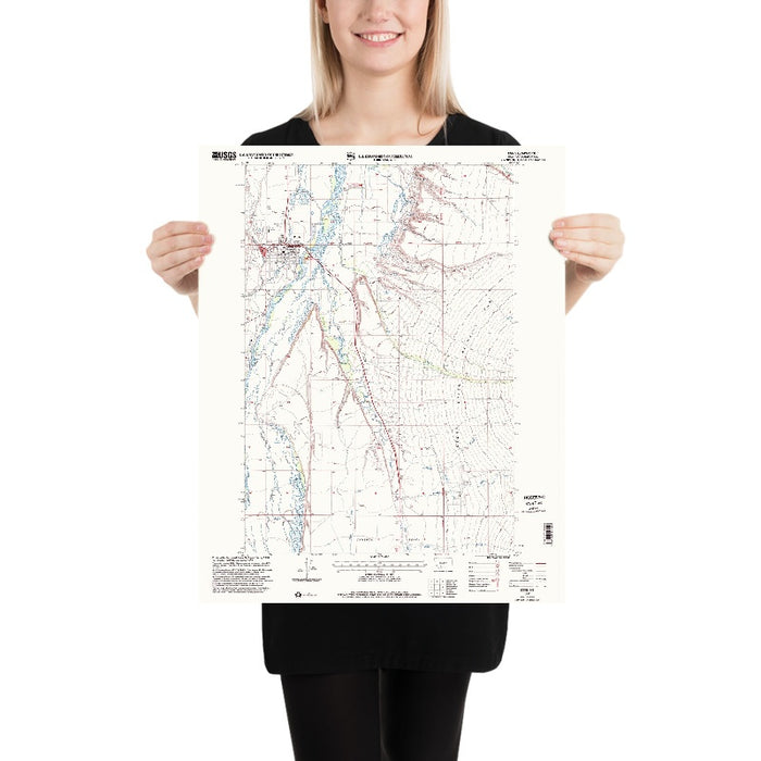 Map of Ennis, Montana by USGS, 1997 – Madison River & Tobacco Root Mountains