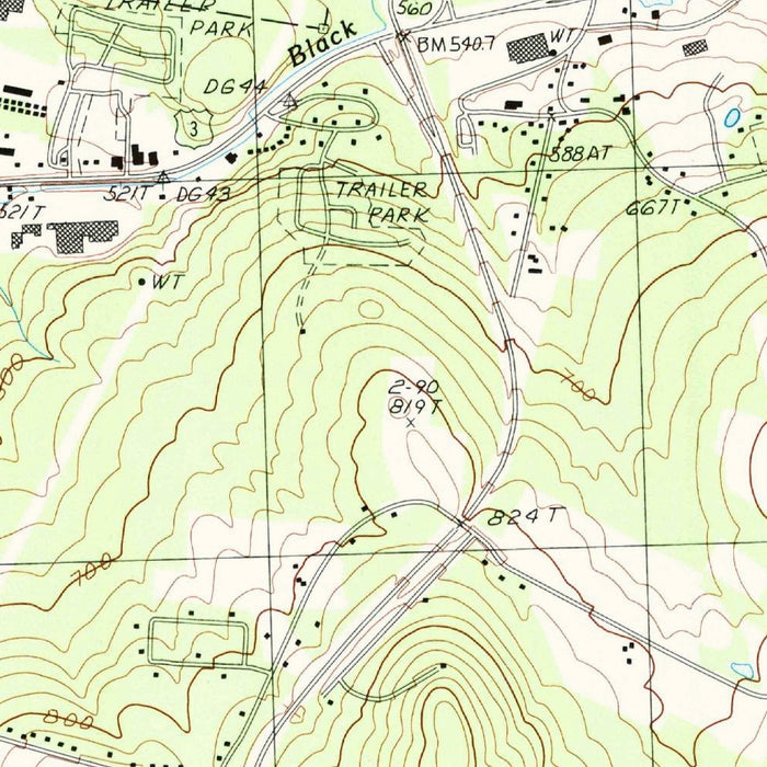 Map of Laconia, New Hampshire, 1987 by USGS – Lake Winnipesaukee, Gilford & Weirs Beach