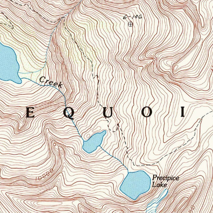 Map of Sequoia National Park, California by USGS, 1993 – Triple Divide Peak, Kings Canyon & High Sierra Trail