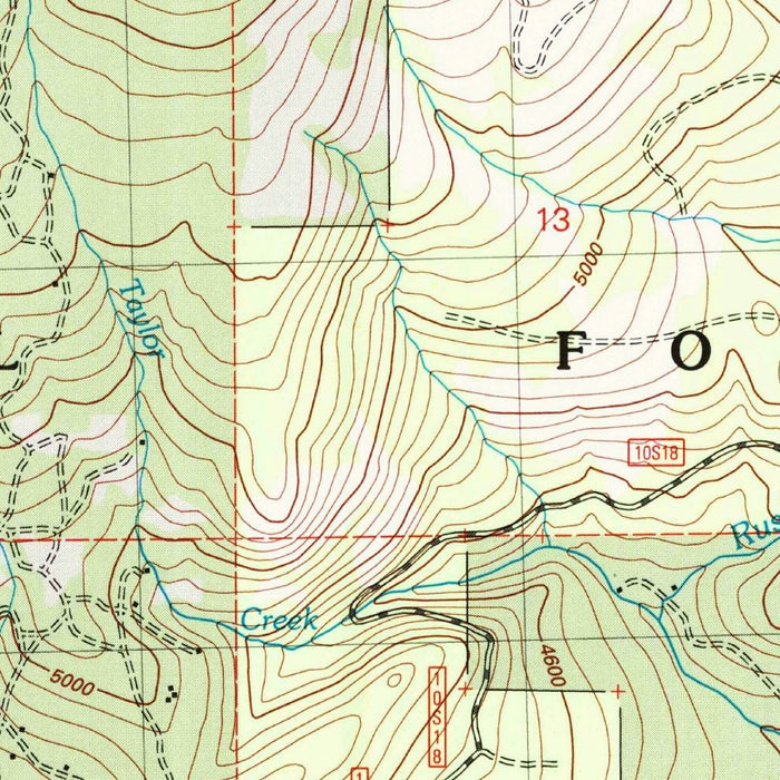 Map of Shaver Lake, California by USGS, 2004 – Sierra National Forest & Sierra Nevada
