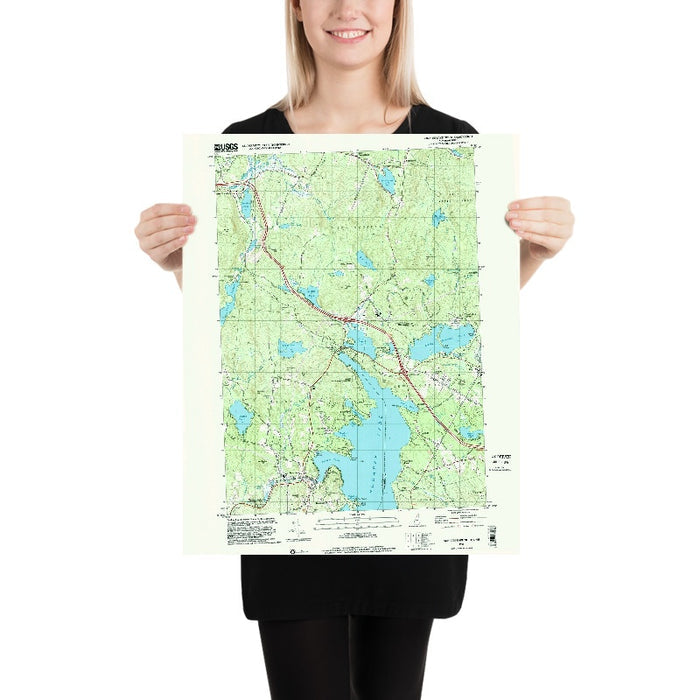 Map of Sunapee, New Hampshire by USGS, 1998 – Lake Sunapee, Newbury & Springfield
