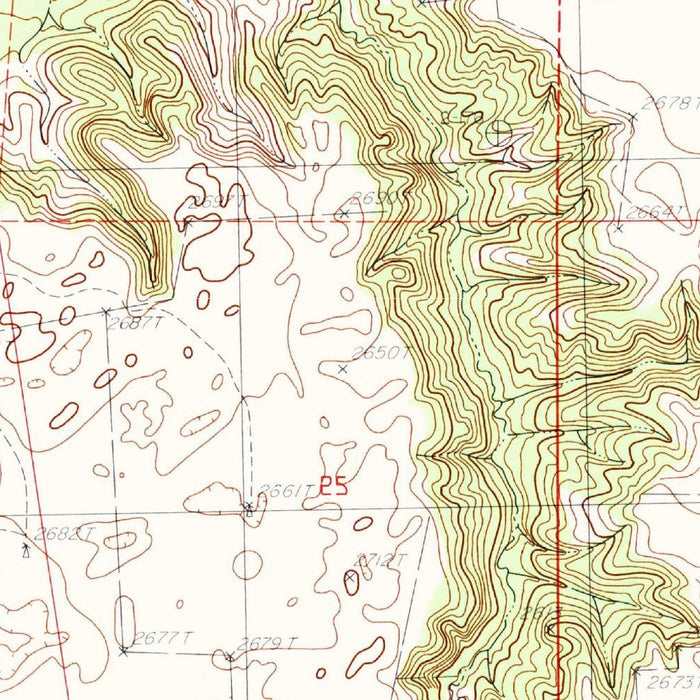 Map of Valentine, Nebraska by USGS, 1983 – Niobrara River & Fort Niobrara NWR