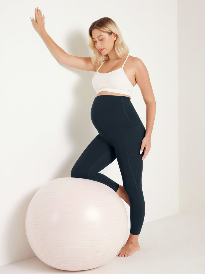 Maternity Leggings with Pockets 25"