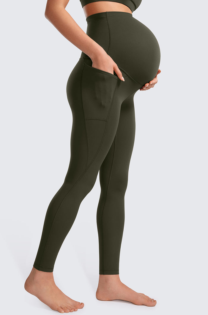 Maternity Leggings with Pockets 28"