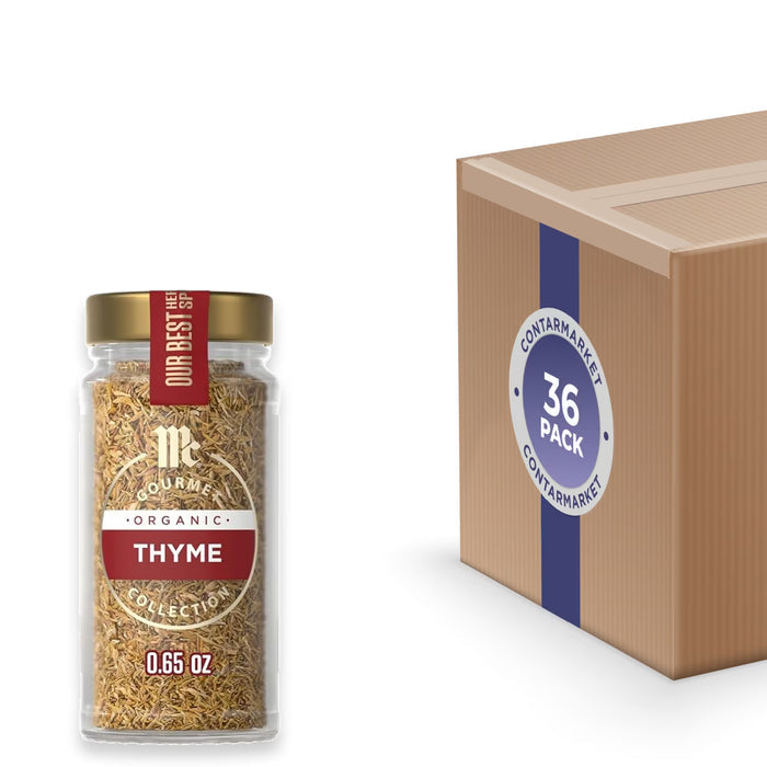McCormick Gourmet Organic Thyme - 0.65 oz - 36 Pack